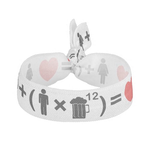 The Love Equation for Men Ribbon Hair Tie