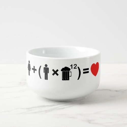 The Love Equation for Men Soup Mug