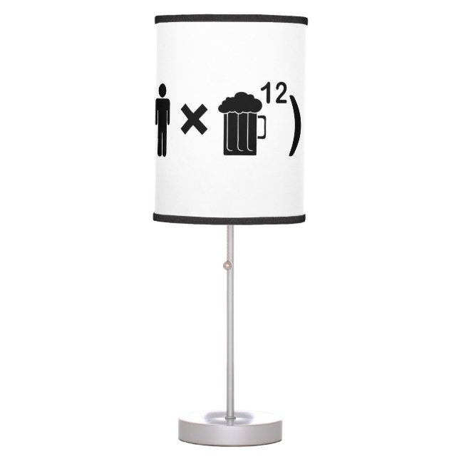 The Love Equation for Men Table Lamp (Front)