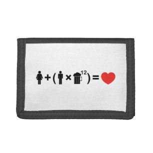 The Love Equation for Men Tri-fold Wallet