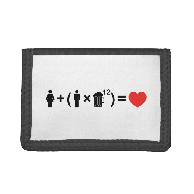 The Love Equation for Men Tri-fold Wallet (Front)