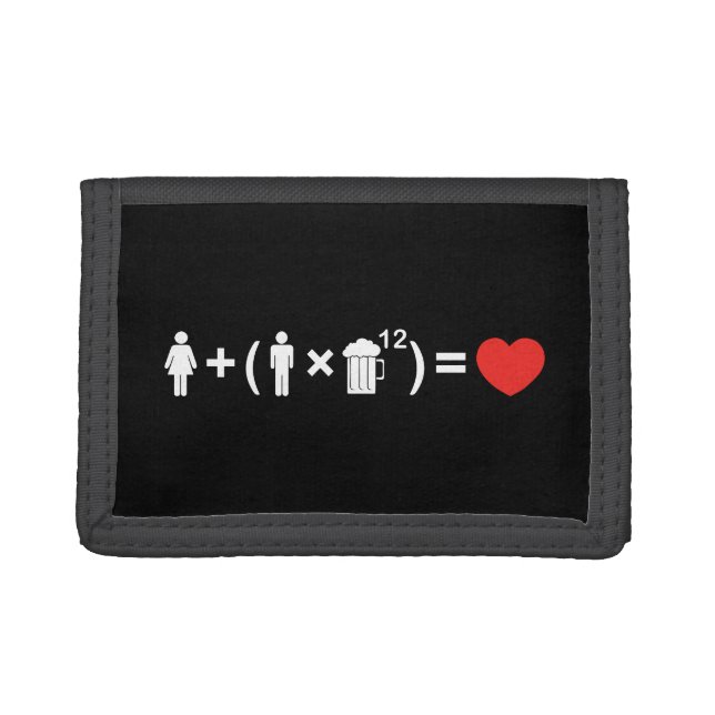 The Love Equation for Men Trifold Wallet (Front)