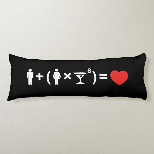 The Love Equation for Women Body Pillow (Front)