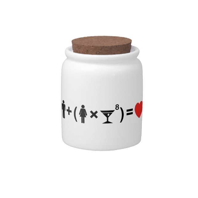 The Love Equation for Women Candy Jar (Front)