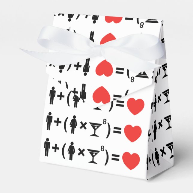 The Love Equation for Women Favor Boxes (Front Side)