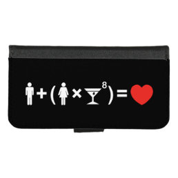 The Love Equation for Women iPhone 8/7 Wallet Case