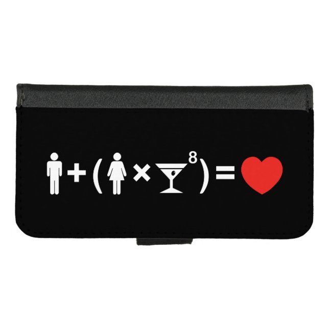 The Love Equation for Women iPhone Wallet Case (Front (Horizontal))