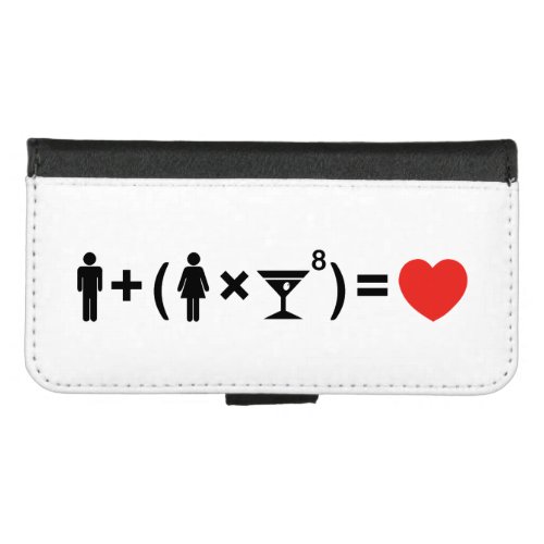The Love Equation for Women iPhone 87 Wallet Case