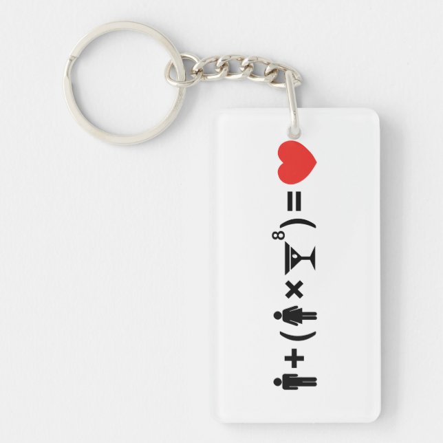 The Love Equation for Women Keychain (Front)