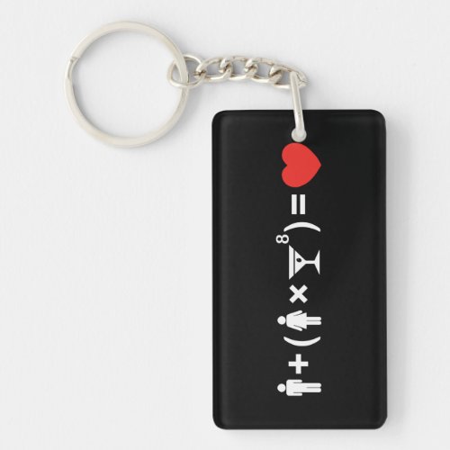 The Love Equation for Women Keychain