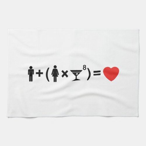 The Love Equation for Women Kitchen Towel