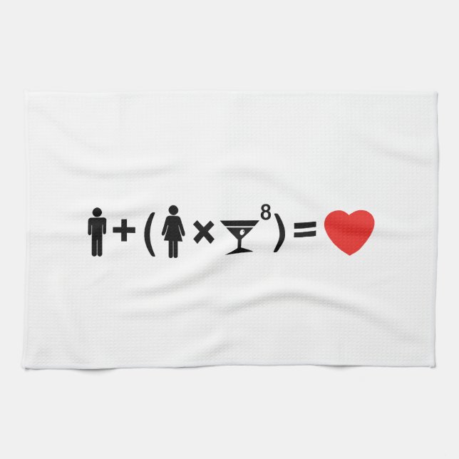 The Love Equation for Women Kitchen Towel (Horizontal)