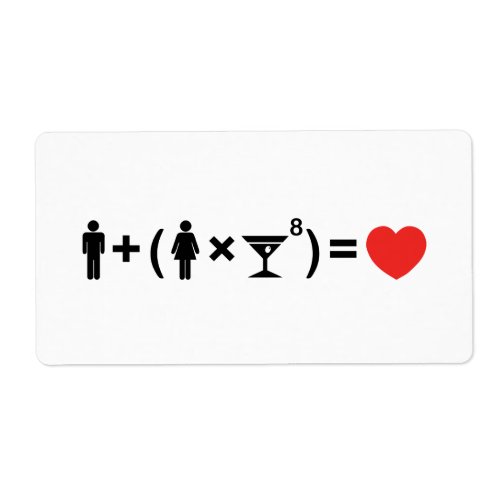 The Love Equation for Women Label