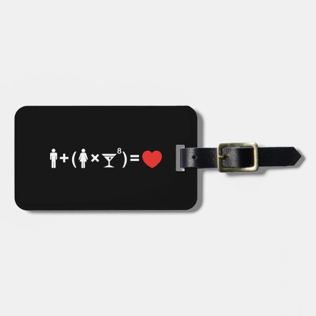 The Love Equation for Women Luggage Tag (Front Horizontal)