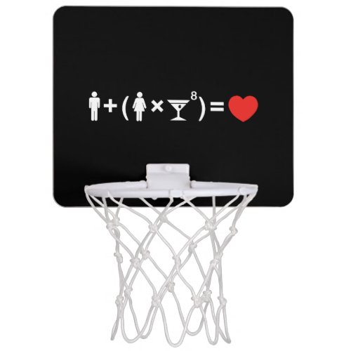 The Love Equation for Women Mini Basketball Hoop