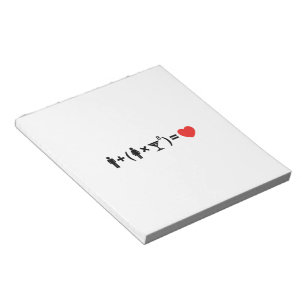 The Love Equation for Women Notepad