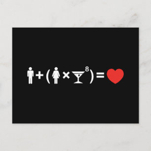 The Love Equation for Women Postcard