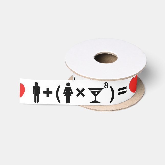 The Love Equation for Women Satin Ribbon (Spool)