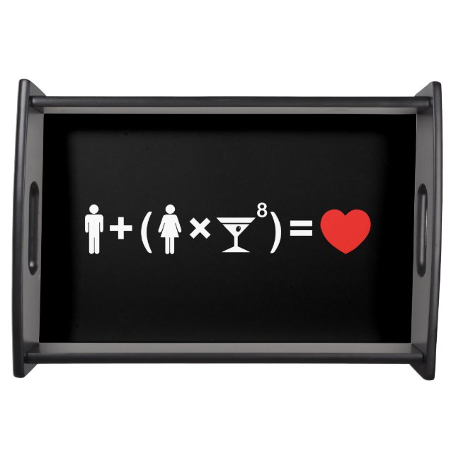 The Love Equation for Women Serving Tray (Front)