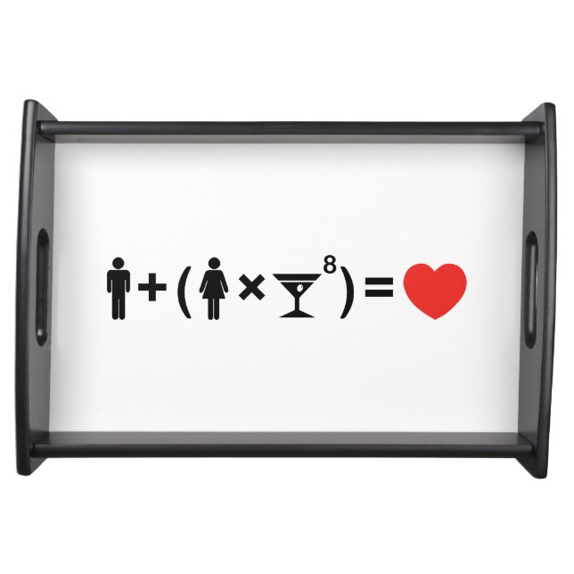 The Love Equation for Women Serving Tray (Front)