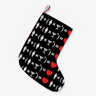 The Love Equation for Women Small Christmas Stocking