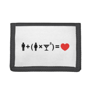 The Love Equation for Women Tri-fold Wallet