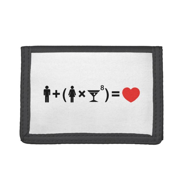 The Love Equation for Women Trifold Wallet (Front)