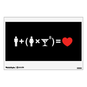 The Love Equation for Women Wall Sticker