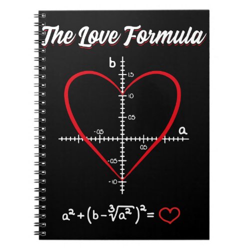 The Love Formula Math Valentine Day Notebook