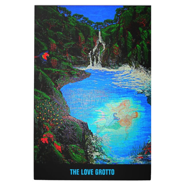 The love grotto  metal print (Front)