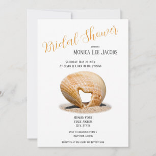 The Love Heart Shell, Bridal Shower Invitation