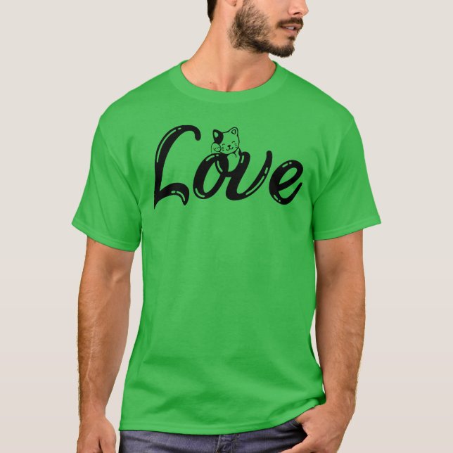 The love is a cat family T-Shirt (Front)