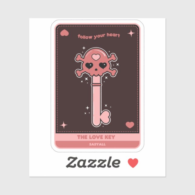 The Love Key Card Sticker (Sheet)