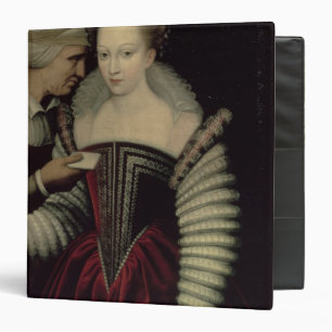 The Love Letter, a Lady with her Maid 3 Ring Binder