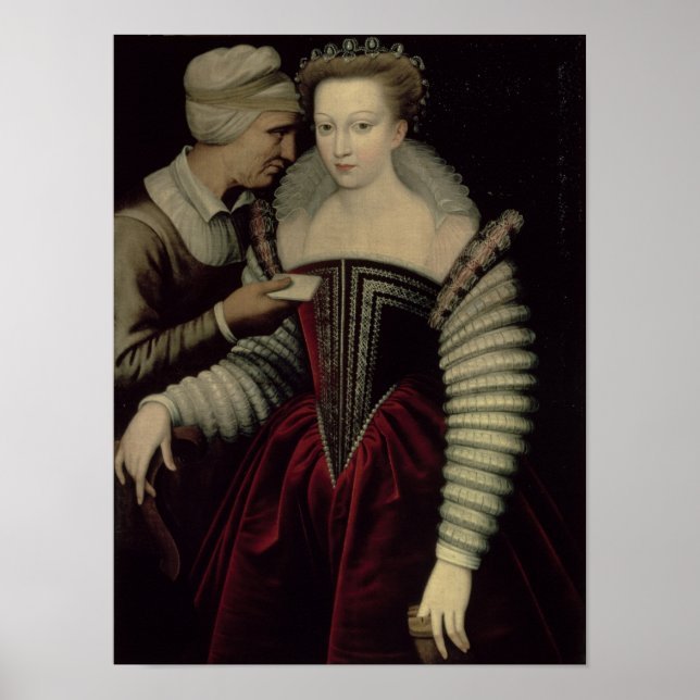 The Love Letter, a Lady with her Maid Poster (Front)