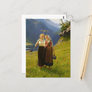 The Love Letter by Hans Dahl Postcard