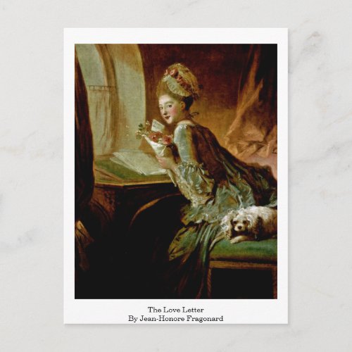 The Love Letter By Jean_Honore Fragonard Postcard
