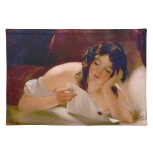 The Love Letter (by Thomas Sully) Cloth Placemat