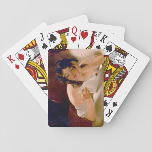 The Love Letter by Thomas Sully Poker Cards