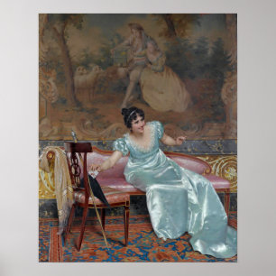 The Love Letter by Vittorio Reggianini Poster