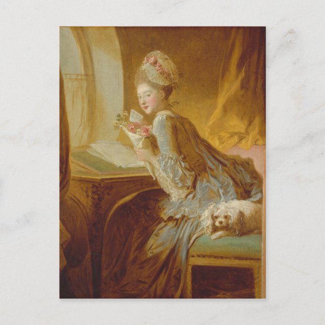 The Love Letter - Jean-Honoré Fragonard Postcard (Front)