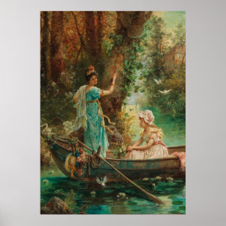 The Love Message by Hans Zatzka - poster