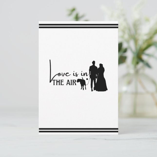 The love of a dog couple is in the air (Standing Front)