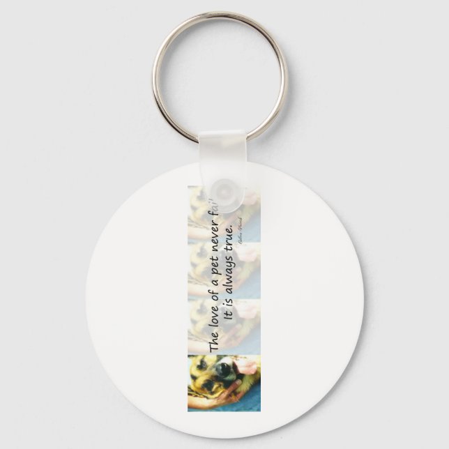 The Love of a Pet Keychain (Front)