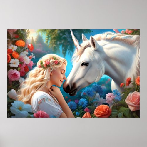 The Love of a Princess for Her Unicorn Poster