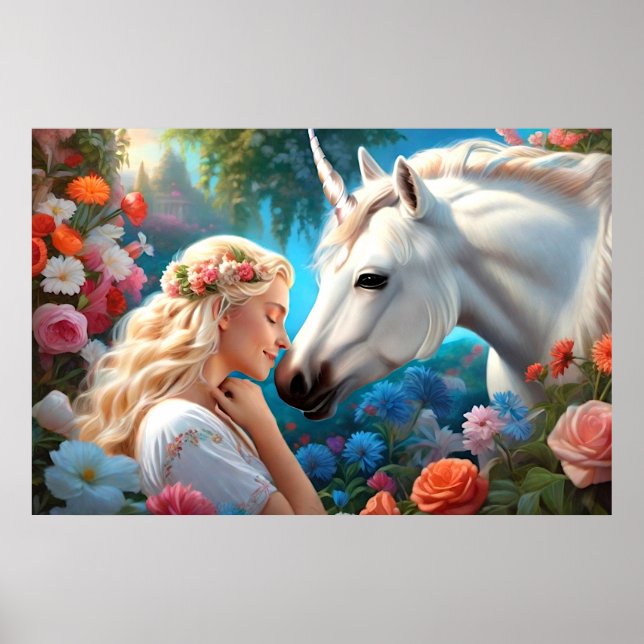 The Love of a Princess for Her Unicorn Poster (Front)