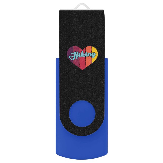 The love of hiking flash drive (Front Vertical)
