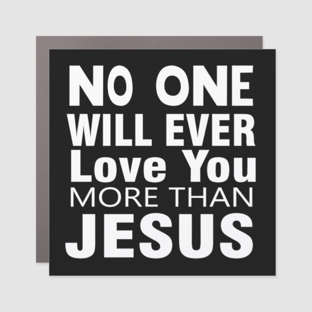 The Love of Jesus Car Magnet (Front)
