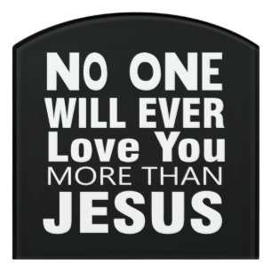 The Love of Jesus Door Sign