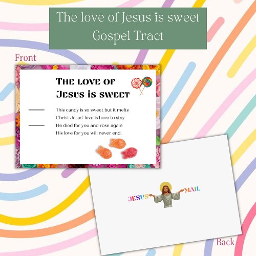 The Love Of Jesus Is Sweet ENGLISH gospel tract